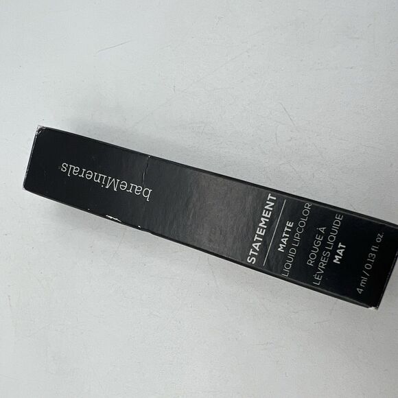 bareMinerals Statement Liquid Lipcolor FIRE Matte Full Size 4 ml NEW - Picture 4 of 6